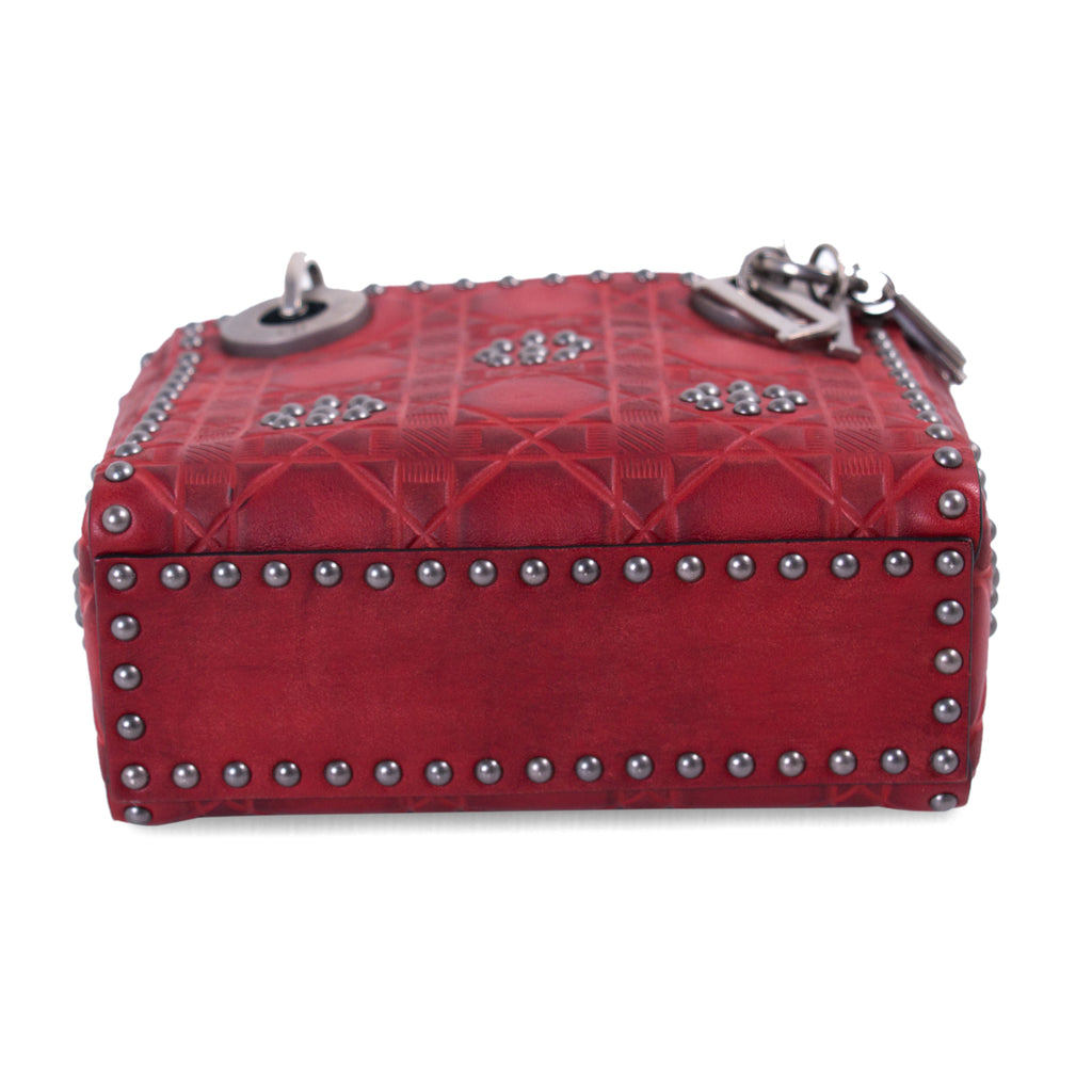 Christian Dior Studded Mini Lady Dior Bags Dior - Shop authentic new pre-owned designer brands online at Re-Vogue