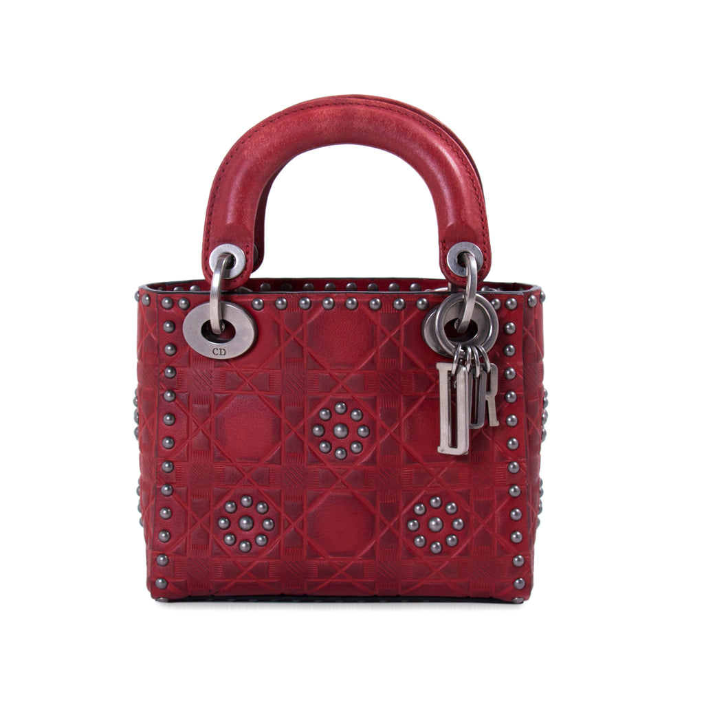 Christian Dior Studded Mini Lady Dior Bags Dior - Shop authentic new pre-owned designer brands online at Re-Vogue
