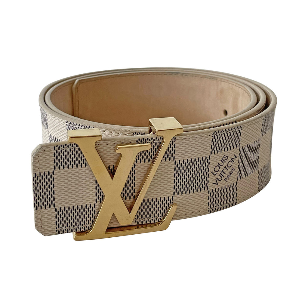 Shop authentic Louis Vuitton Damier Azur Initiales Belt at revogue for just  USD 395.00