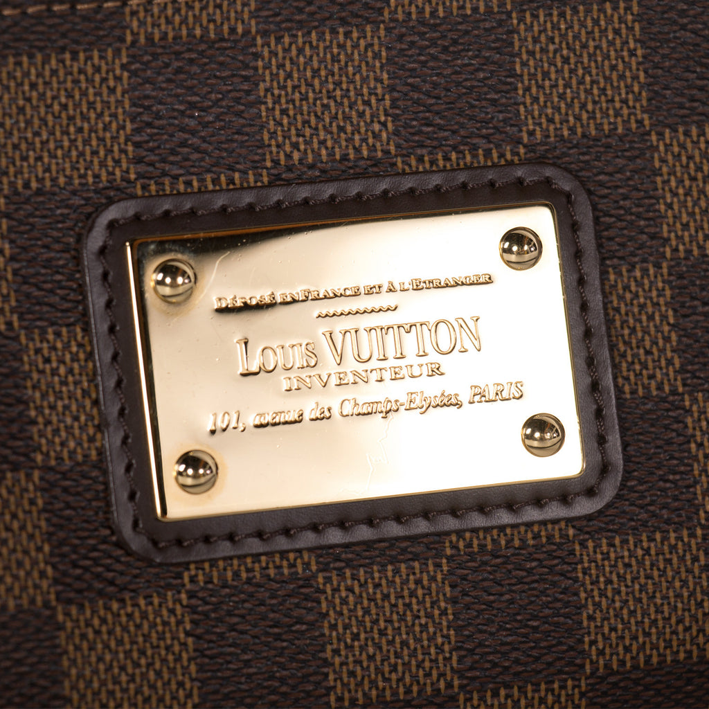 LOUIS VUITTON DAMIER EBENE EVA CLUTCH BAG (2009) - CRTBLNCHSHP