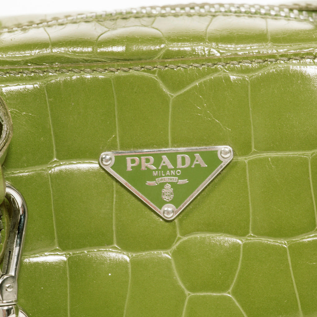 Prada Crocodile Bauletto Bag - revogue