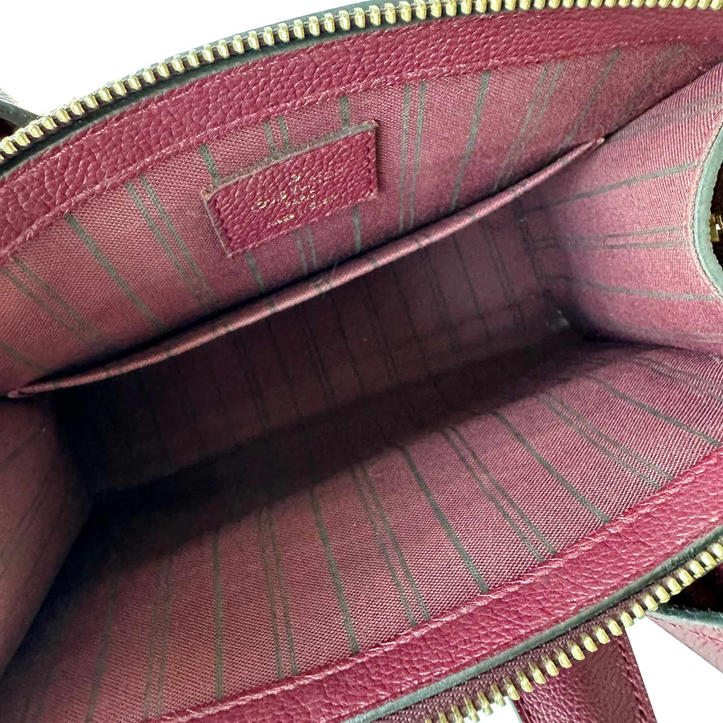 Red Louis Vuitton Monogram Empreinte Pont Neuf Mini Satchel – Designer  Revival
