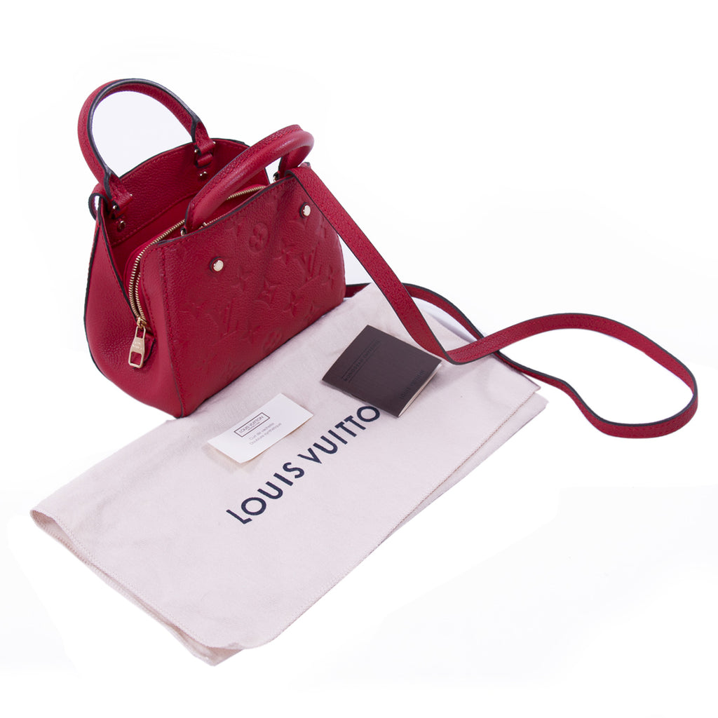 Louis Vuitton Monogram Empreinte Leather NéoNoé MM Navy and Red - A World  Of Goods For You, LLC