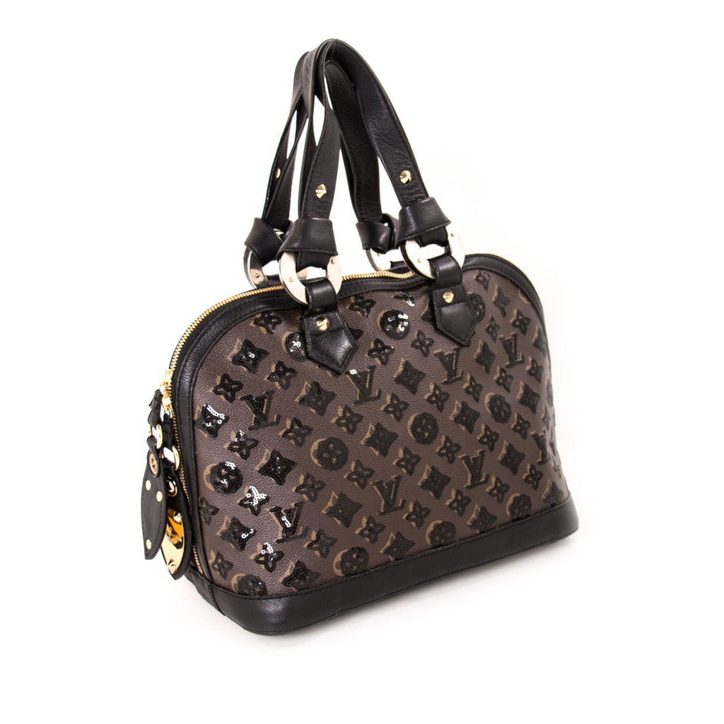 Pre-owned Alma Black Glitter Handbag