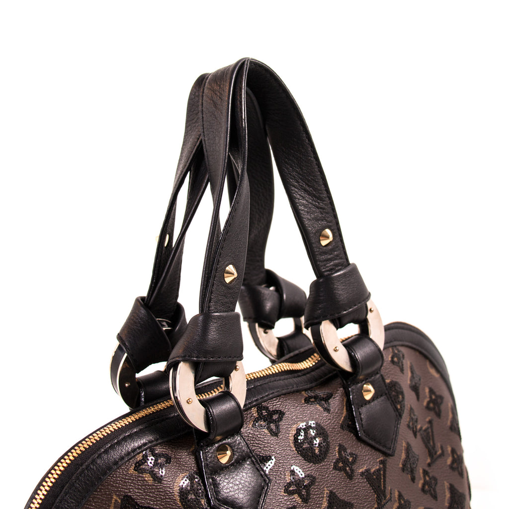 Louis Vuitton Brown Coated Canvas And Black Sequin Monogram Eclipse Alma BB  Gold Hardware, 2011 Available For Immediate Sale At Sotheby's