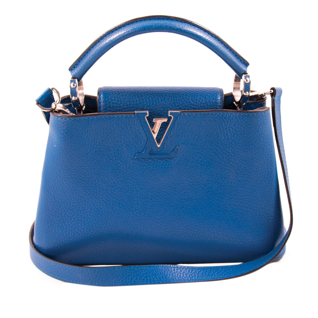 Louis Vuitton Taurillon Gradient Capucines BB Denim Blue at 1stDibs