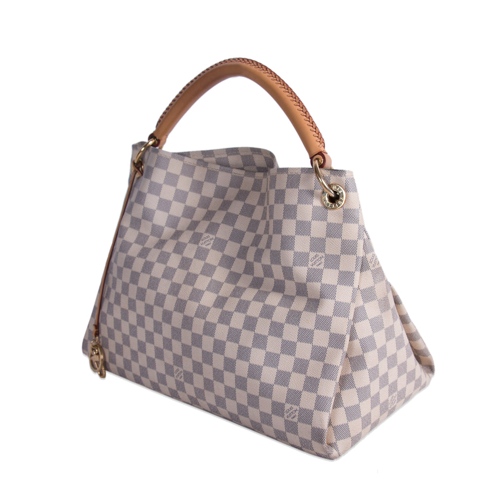 Louis Vuitton Damier Azur Artsy MM just in!! Call us at ***-***-**** or  email us at customerserv…