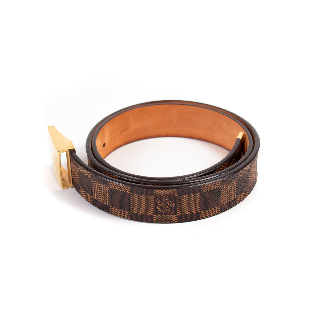 Louis Vuitton Damier Ebene Carre Ceinture Belt Accessories Louis Vuitton - Shop authentic new pre-owned designer brands online at Re-Vogue