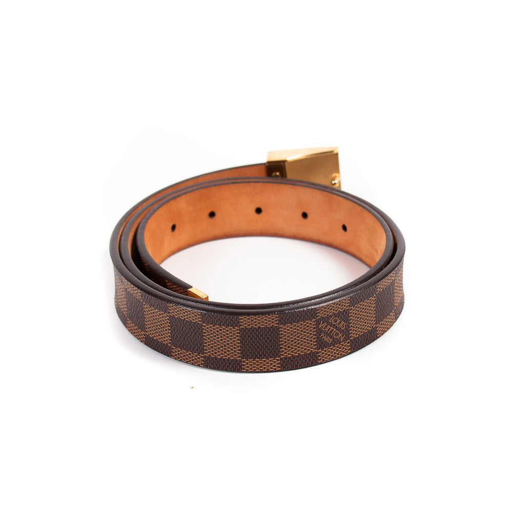 Louis Vuitton Damier Ebene Carre Ceinture Belt
