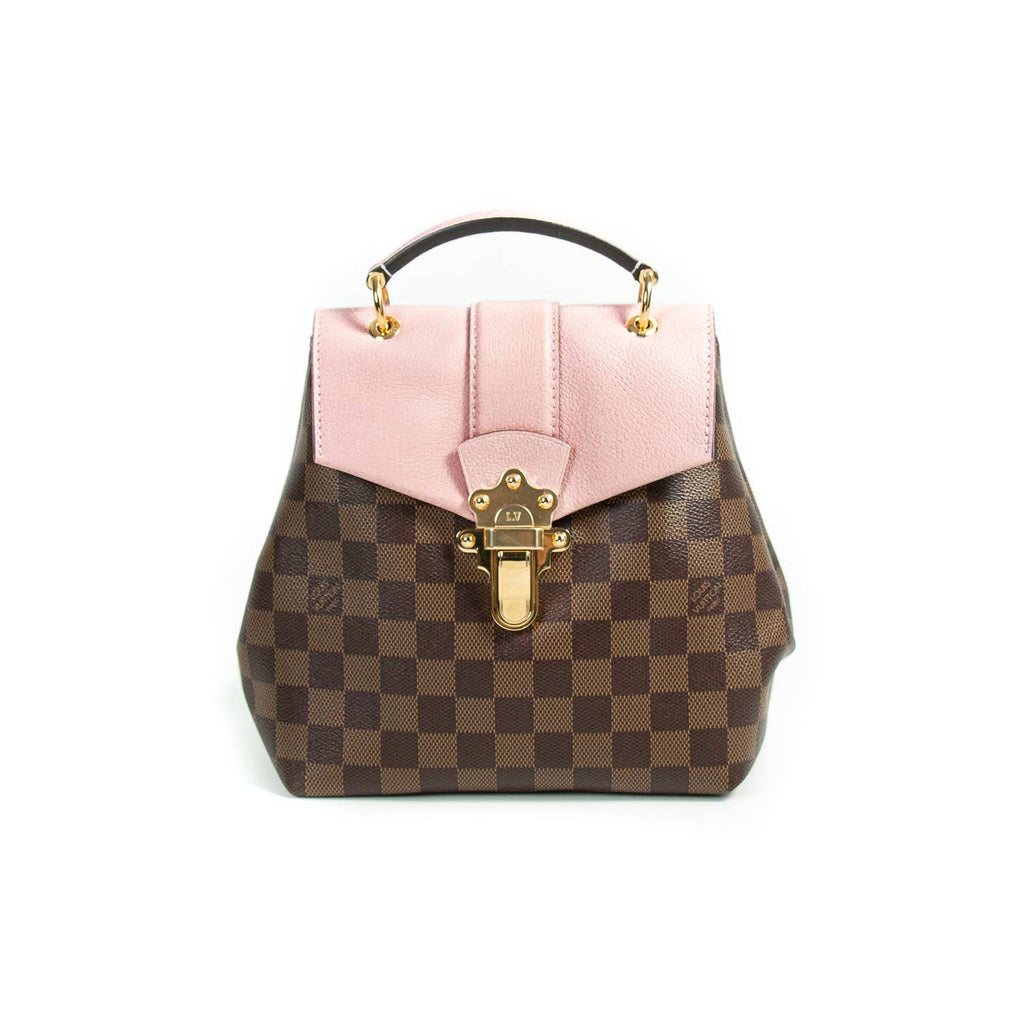 Louis Vuitton Backpack Clapton Damier Ebene Pink in Coated Canvas/Leather  with Gold-tone - US