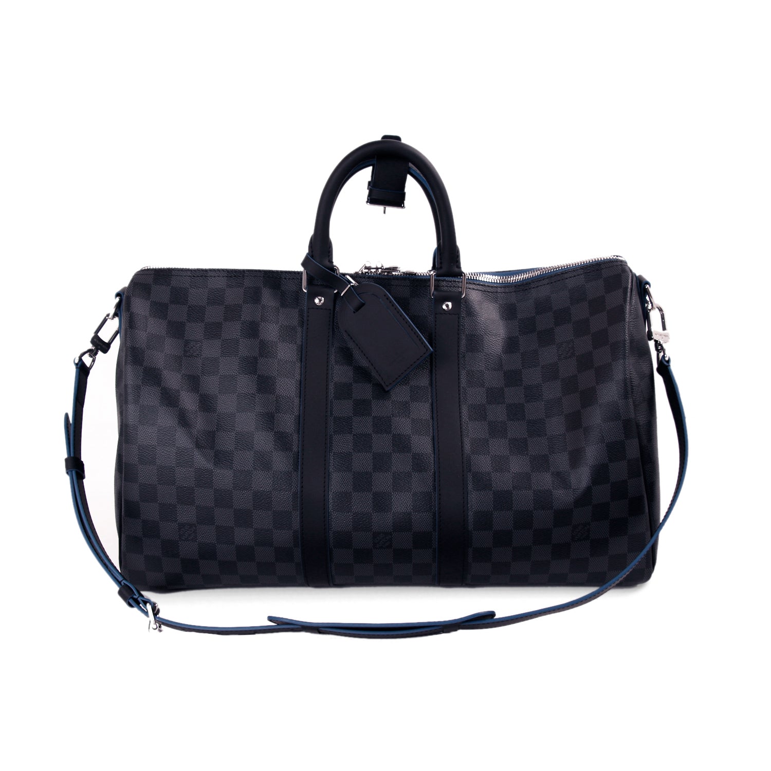 Authentic Louis Vuitton Damier Graphite Blue Coba Keepall Bandoulière –  Paris Station Shop