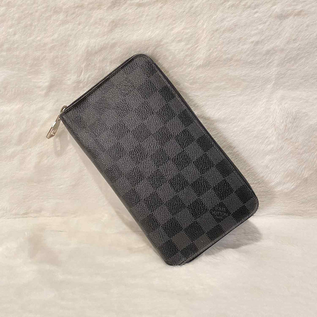 Zippy Organiser - Luxury Damier Graphite Canvas Grey