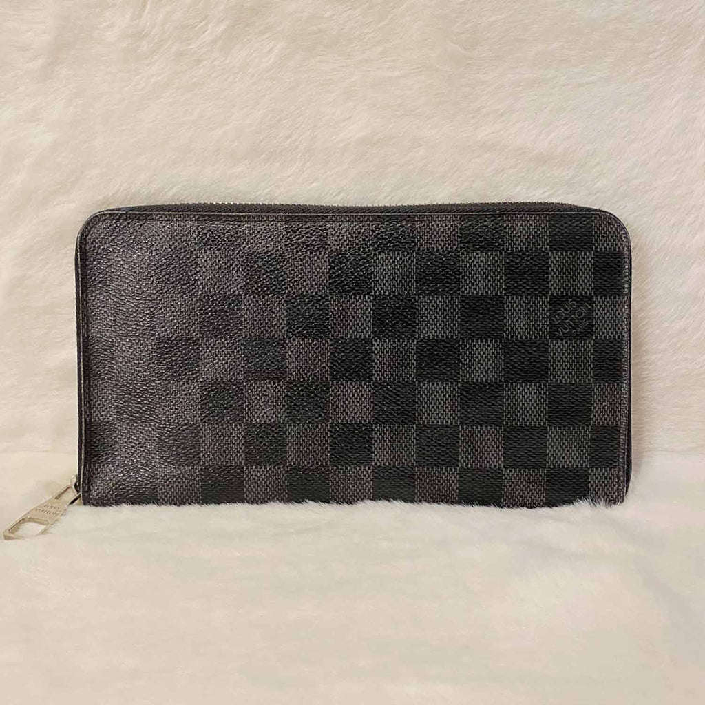 LOUIS VUITTON Zippy XL Damier Ebene Wallet Brown