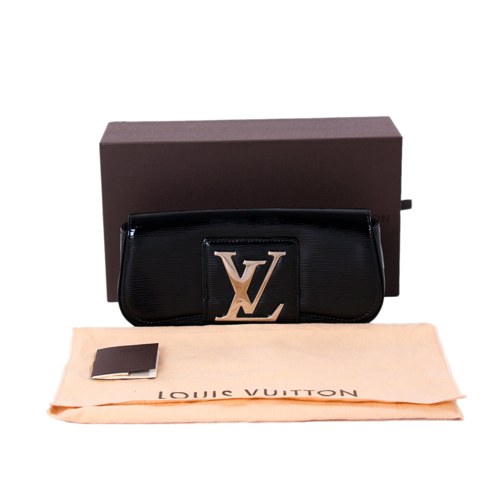 LOUIS VUITTON Epi Electric Sobe Clutch Black 753261