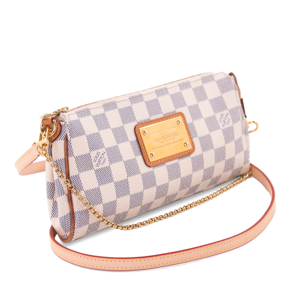 Louis Vuitton Damier Azur Eva Clutch Bags Louis Vuitton - Shop authentic new pre-owned designer brands online at Re-Vogue