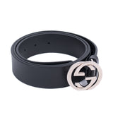 Gucci GG Interlocking Leather Belt Accessories Gucci - Shop authentic new pre-owned designer brands online at Re-Vogue