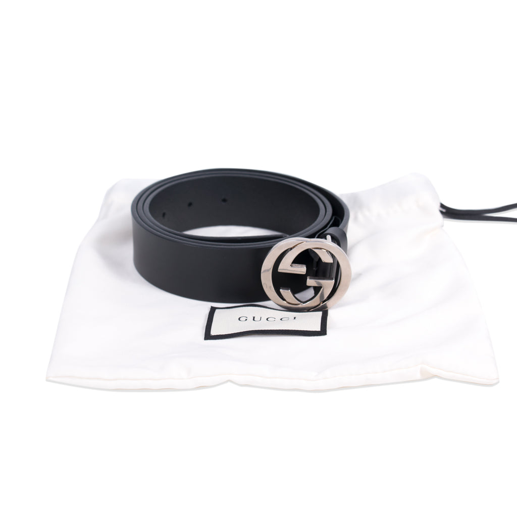 Gucci GG Interlocking Leather Belt Accessories Gucci - Shop authentic new pre-owned designer brands online at Re-Vogue