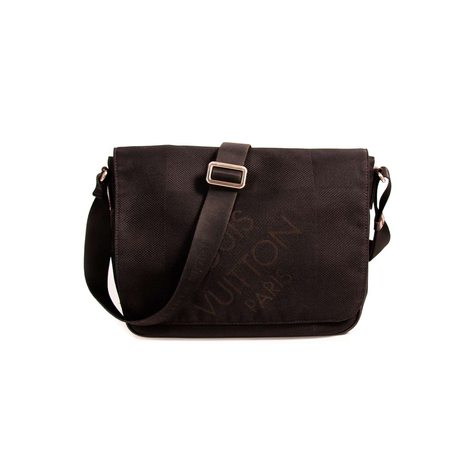 Terre damier geant messenger cloth bag Louis Vuitton Black in Cloth -  30769924