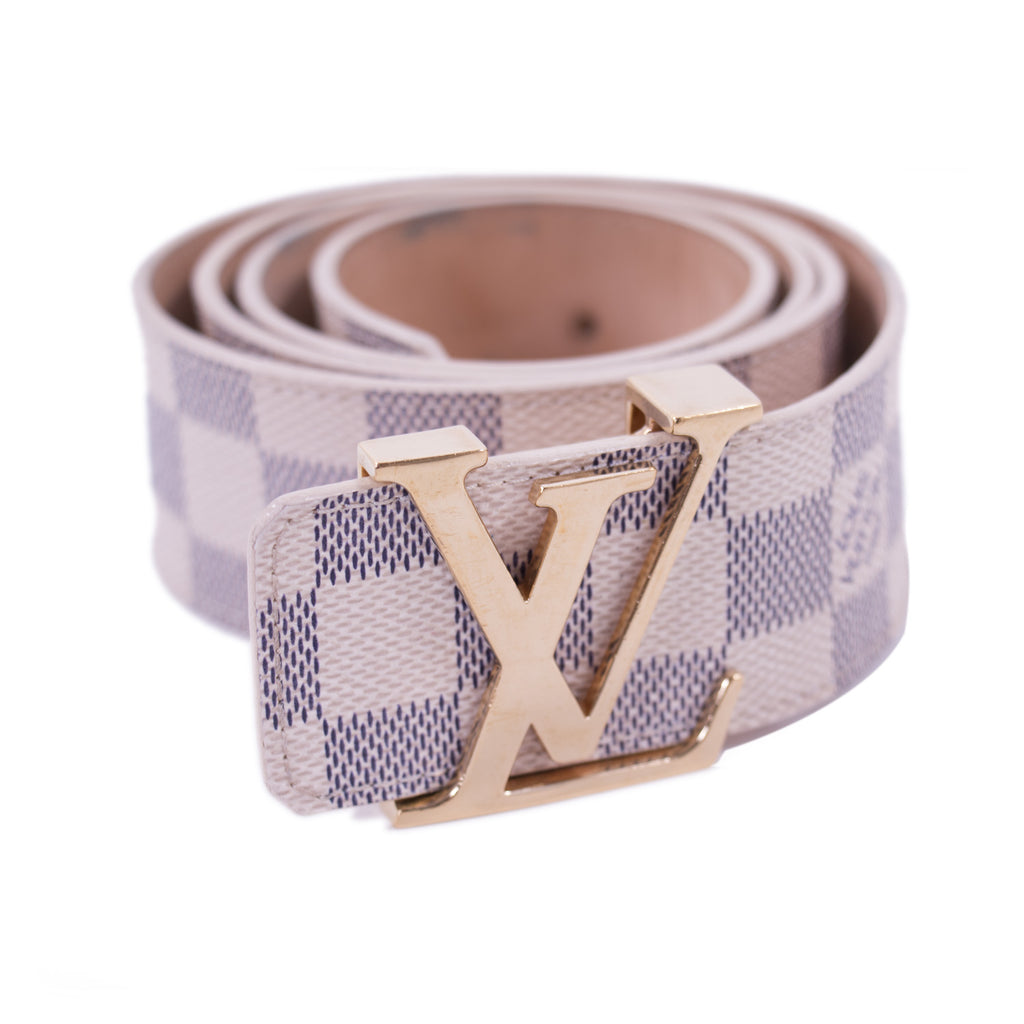 Louis Vuitton Damier Azur 40MM Initiales Belt - Grey Belts