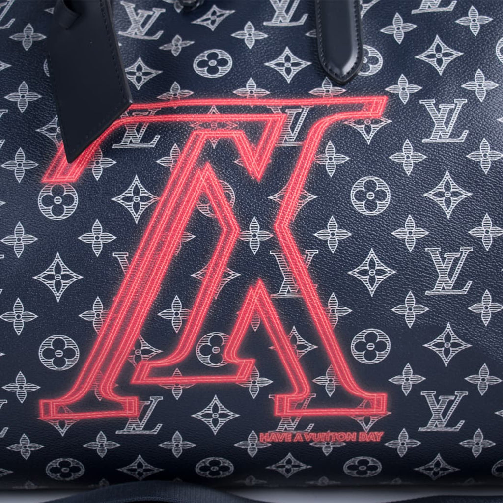 Louis Vuitton Keepall Bandouliere Monogram Upside Down Ink 50 Navy