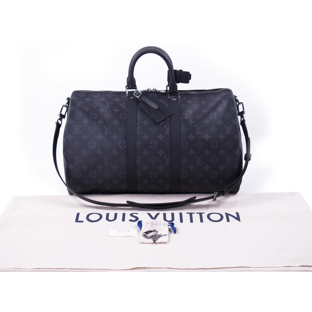 Louis Vuitton Keepall Bandouliere 45 Sunrise Monogram Eclipse  Black/Grey/Multi in Coated Canvas with Silver-tone - US
