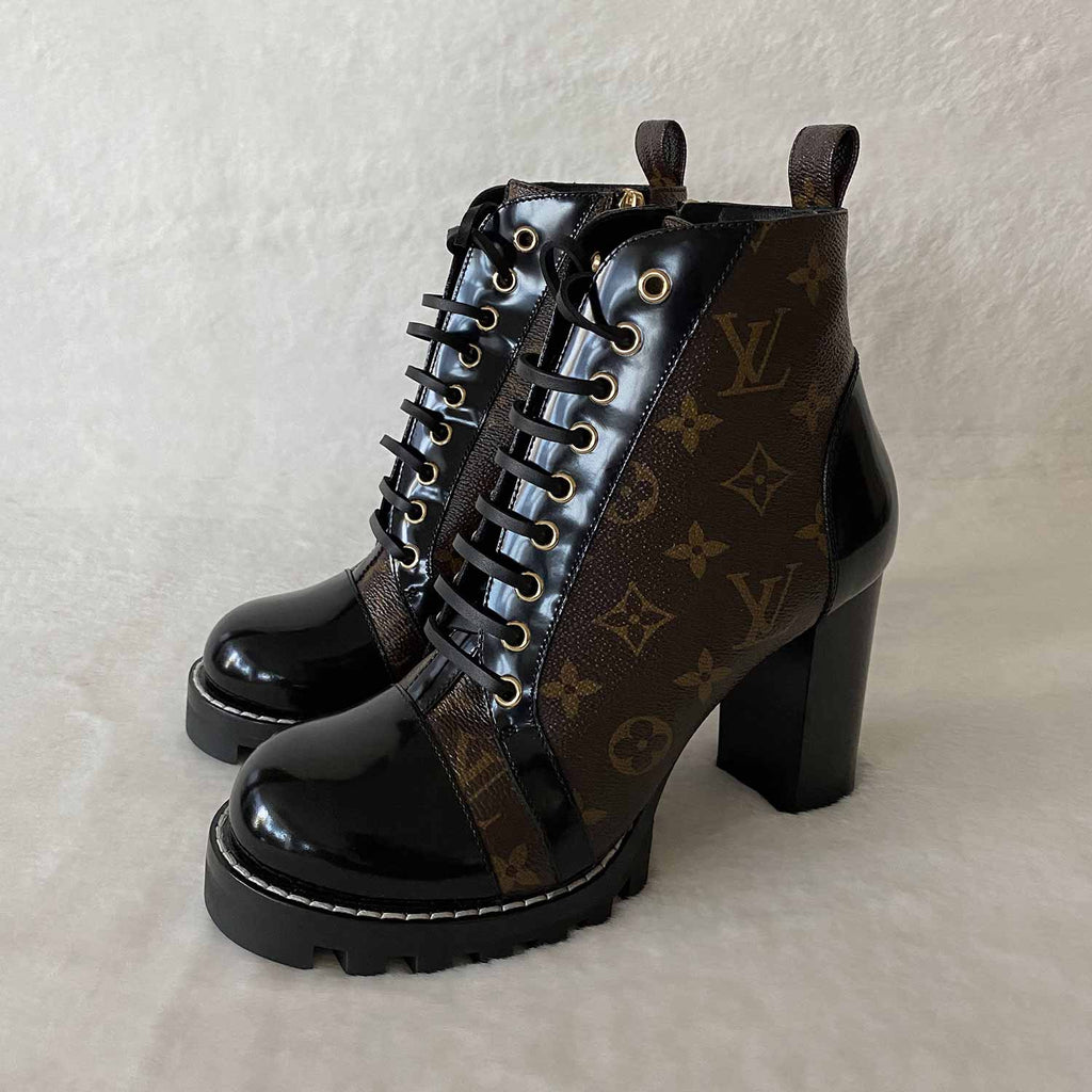 LOUIS VUITTON boots MA1108 Ankle boots Star trail line leather