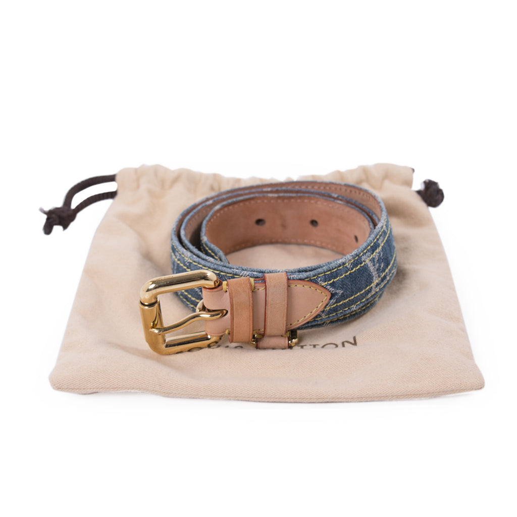 Louis Vuitton Monogram Denim Belt Accessories Louis Vuitton - Shop authentic new pre-owned designer brands online at Re-Vogue