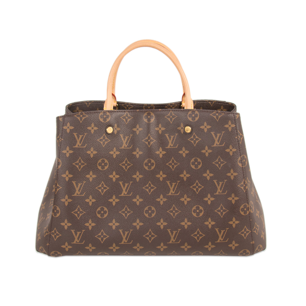 Louis Vuitton Montaigne Monogram GM Burgundy Lining - US