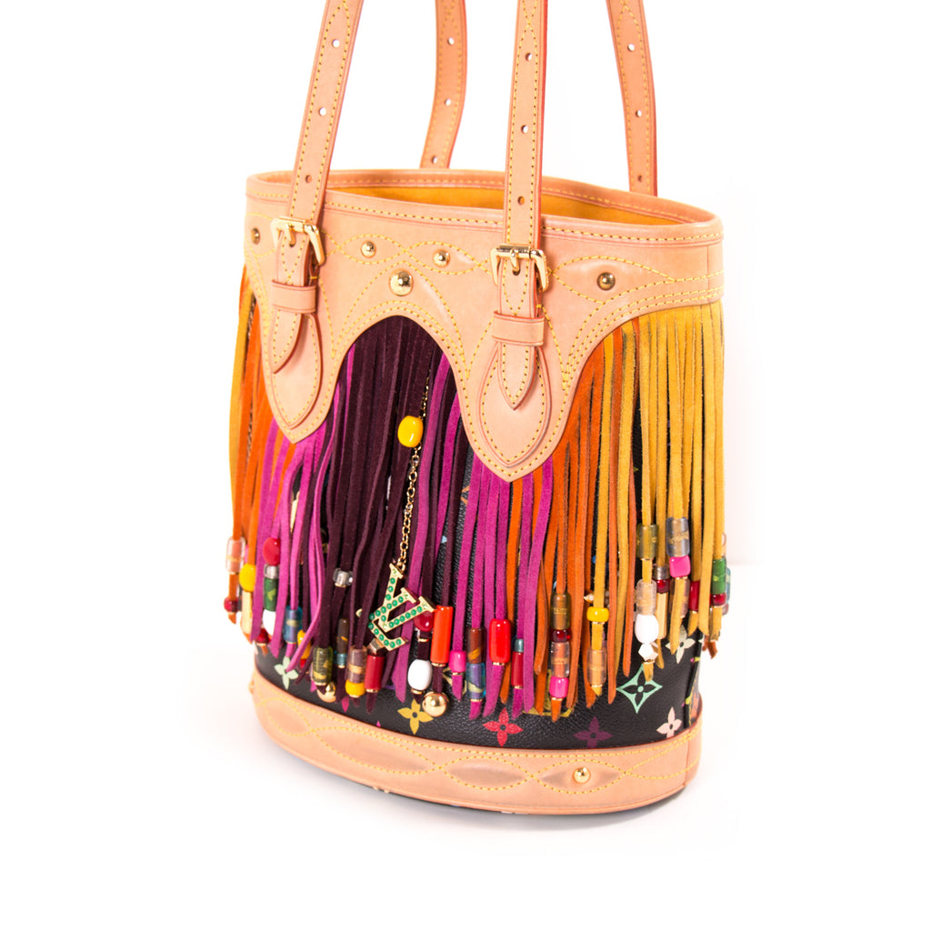 Louis Vuitton Multicolor Fringes Bucket Tote Bag Bags Louis Vuitton - Shop authentic new pre-owned designer brands online at Re-Vogue