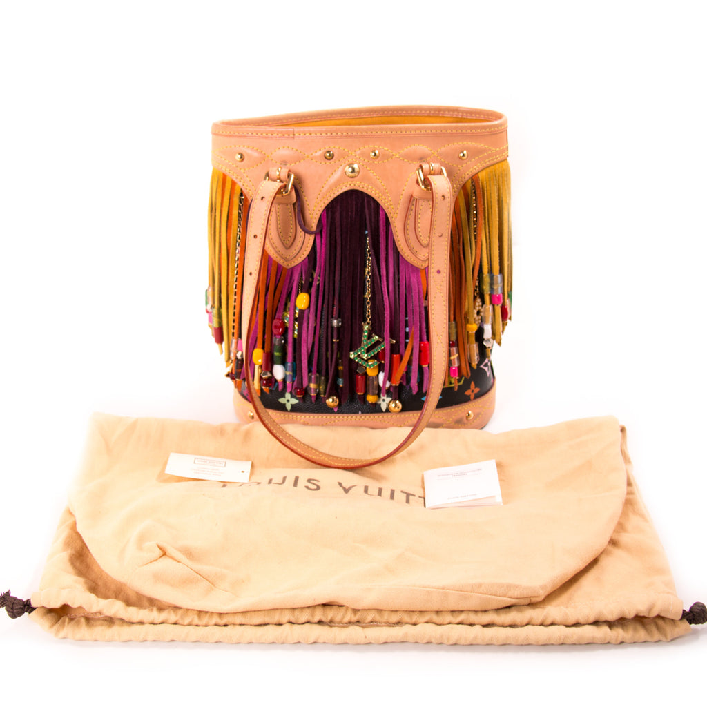 Louis Vuitton Multicolor Fringes Bucket Tote Bag Bags Louis Vuitton - Shop authentic new pre-owned designer brands online at Re-Vogue