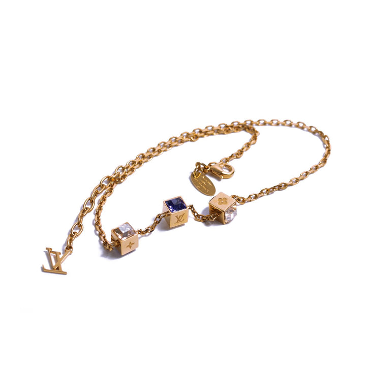 Louis Vuitton Crystal Gamble Necklace Accessories Louis Vuitton - Shop authentic new pre-owned designer brands online at Re-Vogue