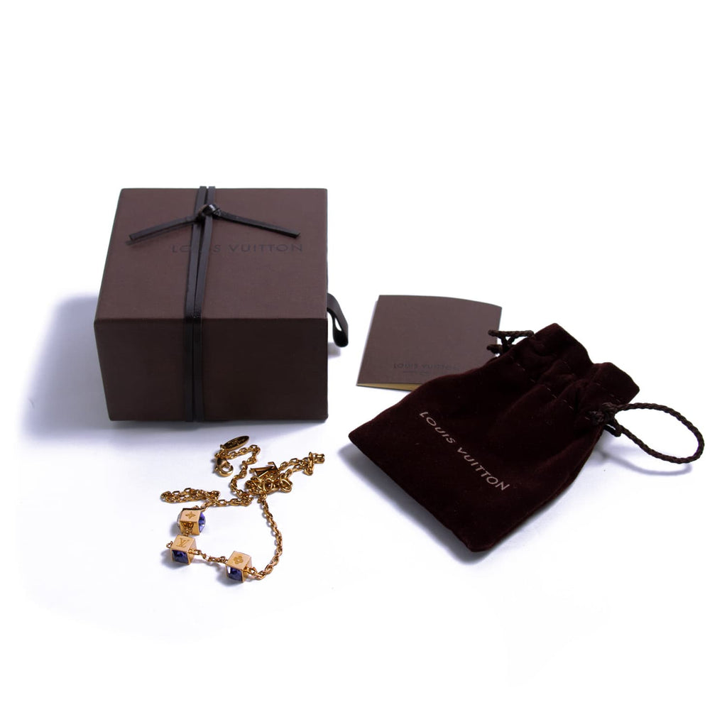 Louis Vuitton Crystal Gamble Necklace Accessories Louis Vuitton - Shop authentic new pre-owned designer brands online at Re-Vogue