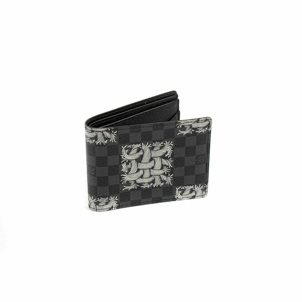 Louis Vuitton Brazza Wallet Limited Edition Nemeth Damier Graphite Black