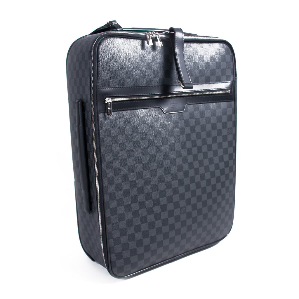 Used Black Louis Vuitton Black Epi Leather Pegase 50cm Suitcase