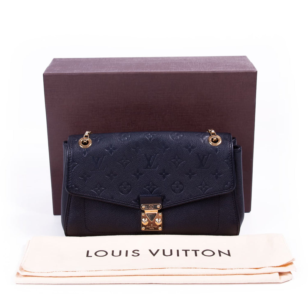 Louis Vuitton, Bags, Authentic Louis Vuitton Blue Monogram Empreinte  Leather St Germain Pm