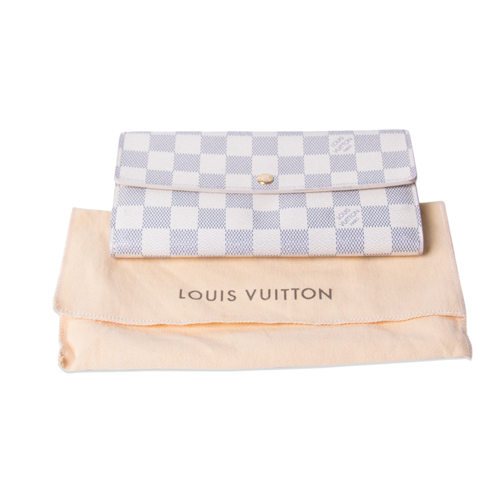 Louis Vuitton Canvas Damier Azur Sarah Wallet – LuxuryPromise