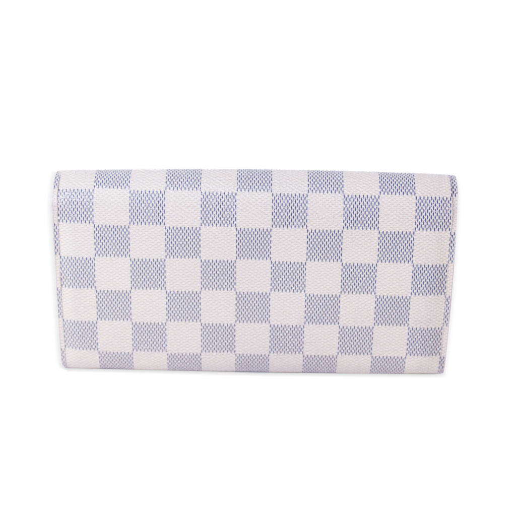 Louis Vuitton Damier Azur Sarah Wallet Accessories Louis Vuitton - Shop authentic new pre-owned designer brands online at Re-Vogue