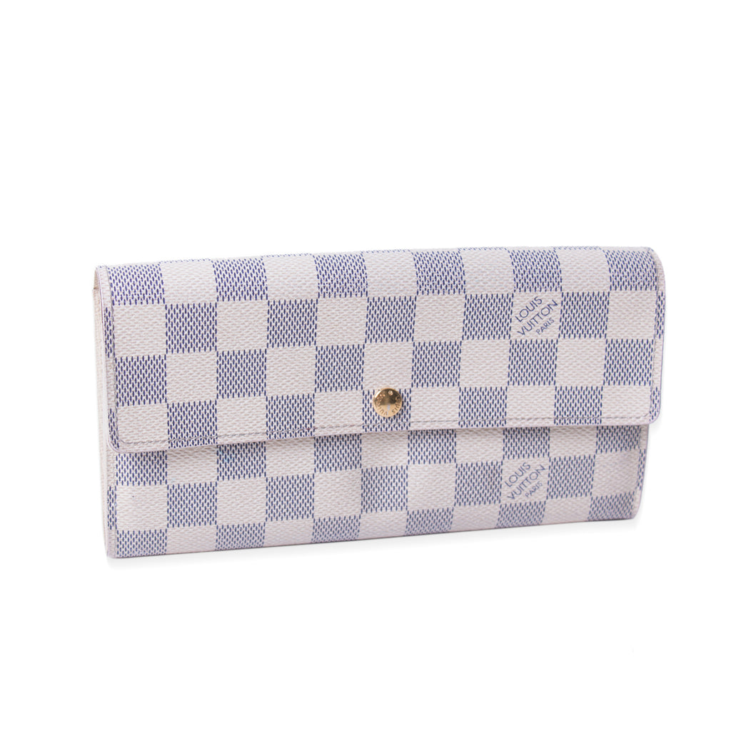 Louis Vuitton Damier Azur Sarah Wallet Accessories Louis Vuitton - Shop authentic new pre-owned designer brands online at Re-Vogue