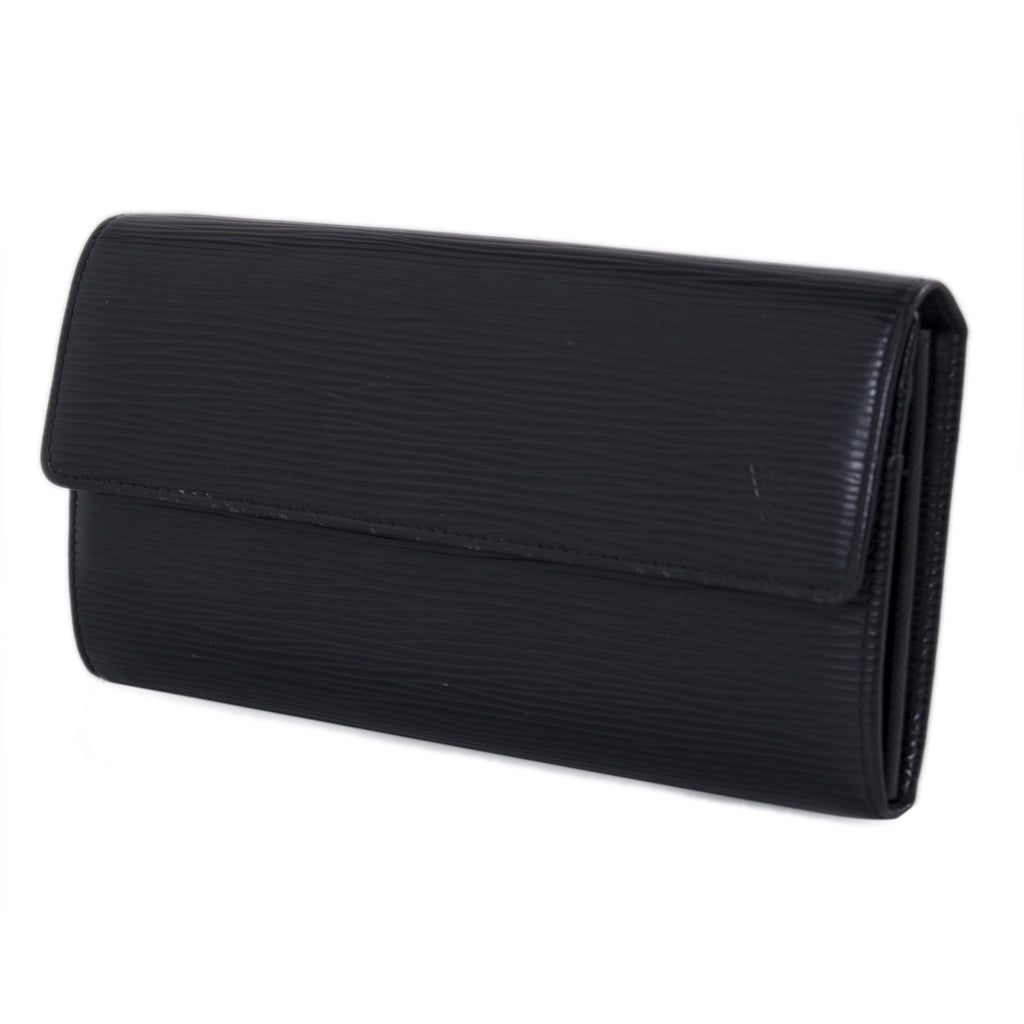 Louis Vuitton Black Epi Leather Sarah Wallet Accessories Louis Vuitton - Shop authentic new pre-owned designer brands online at Re-Vogue