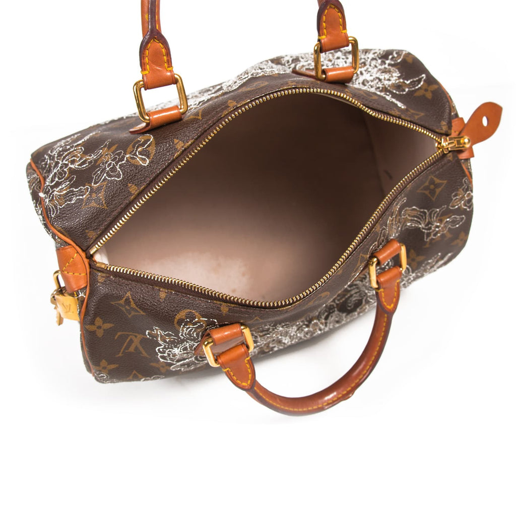 LOUIS VUITTON MONOGRAM LIMITED EDITION DENTELLE SPEEDY 30 BAG – Caroline's  Fashion Luxuries