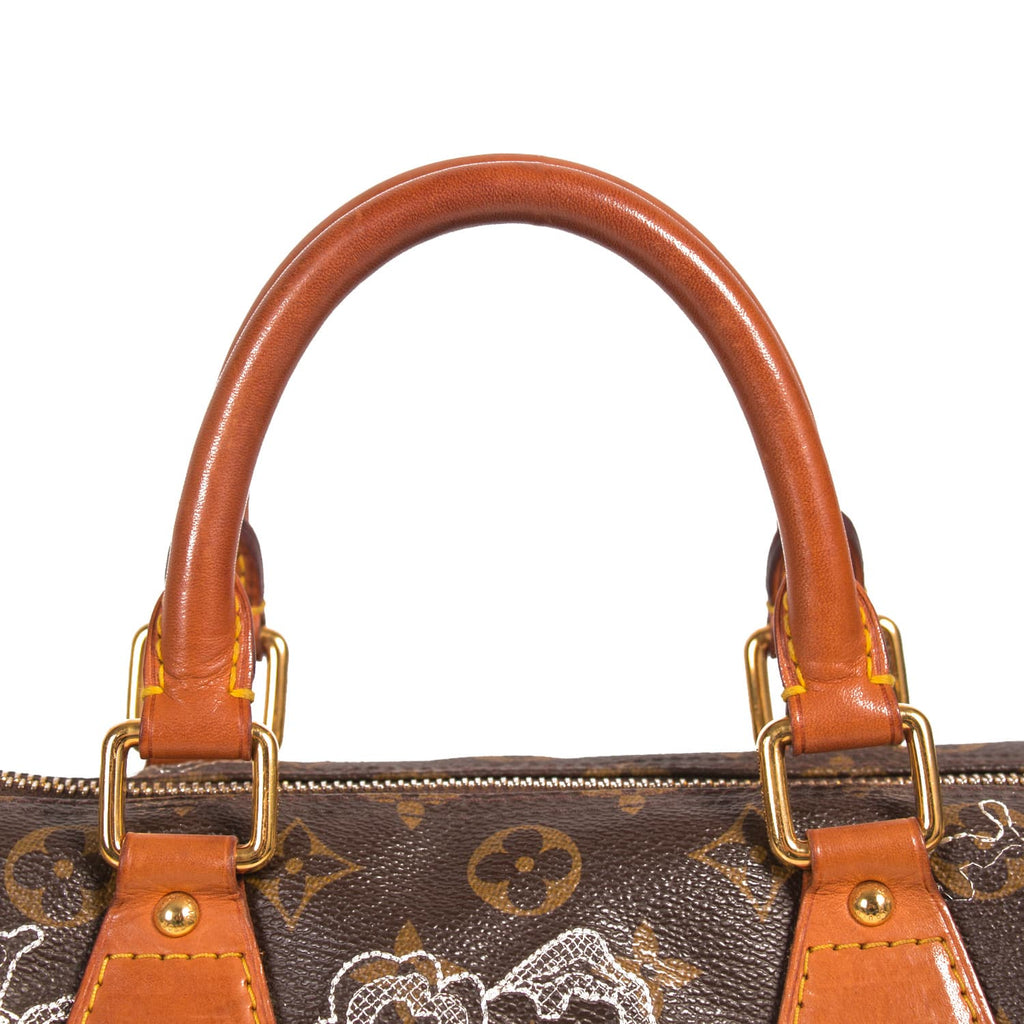 LOUIS VUITTON MONOGRAM LIMITED EDITION DENTELLE SPEEDY 30 BAG – Caroline's  Fashion Luxuries