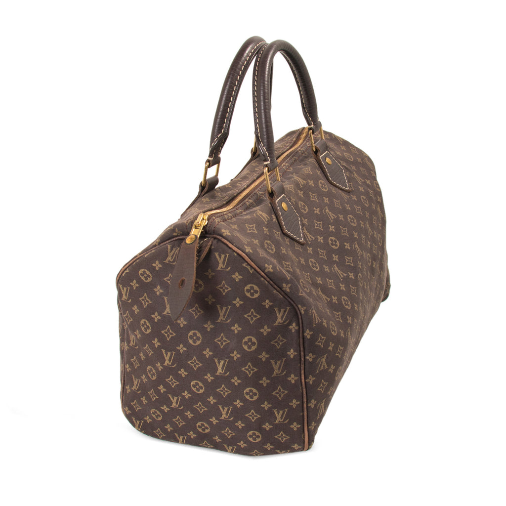 Louis Vuitton Speedy 30 Bag Fusain Monogram Idylle Canvas Brown