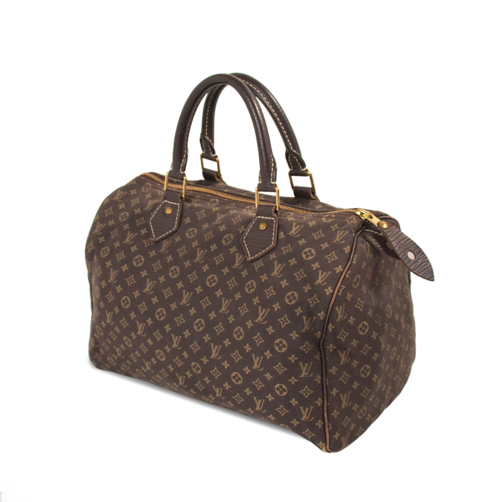 Louis Vuitton Mini Lin Fusain Idylle Speedy 30 Louis Vuitton