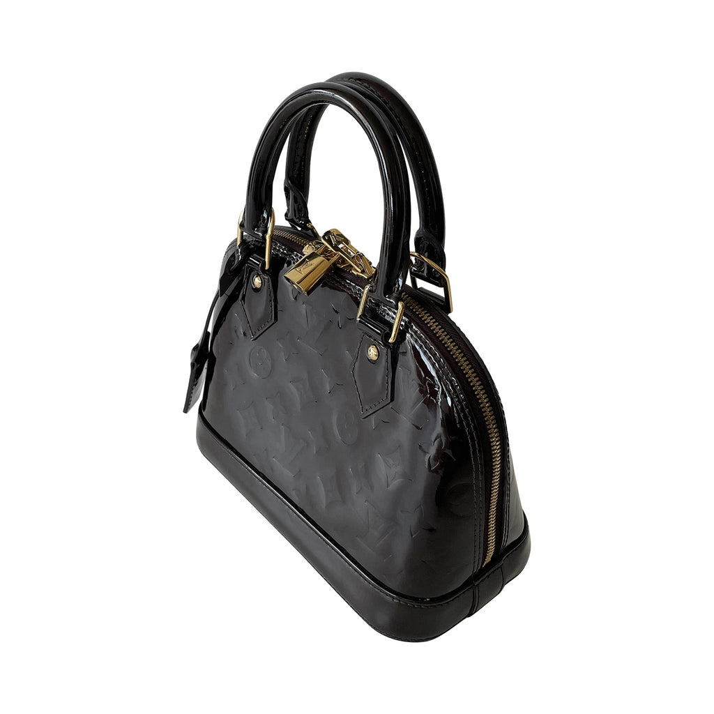 Louis Vuitton Monogram Vernis Lisse Alma BB Bag at 1stDibs