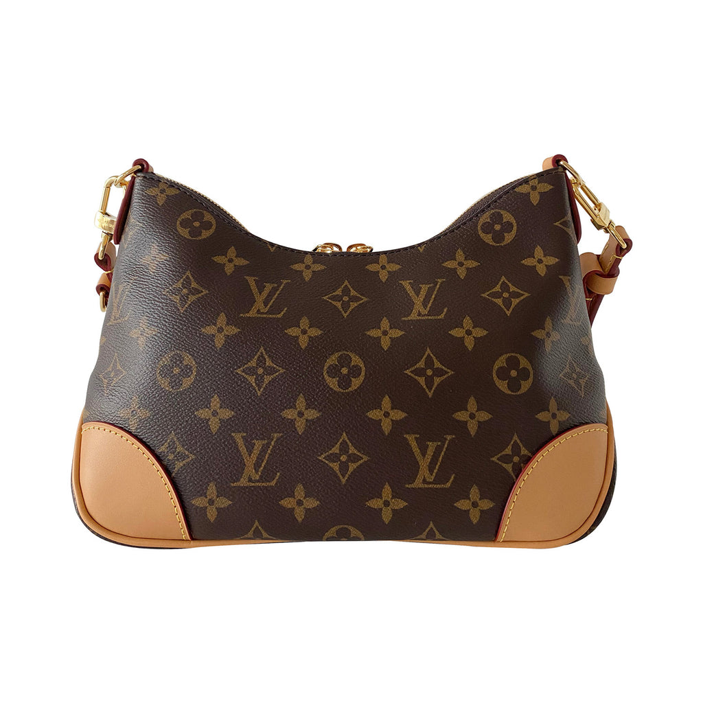 AUTHENTIC Louis Vuitton Boulogne, Monogram Black, M45831