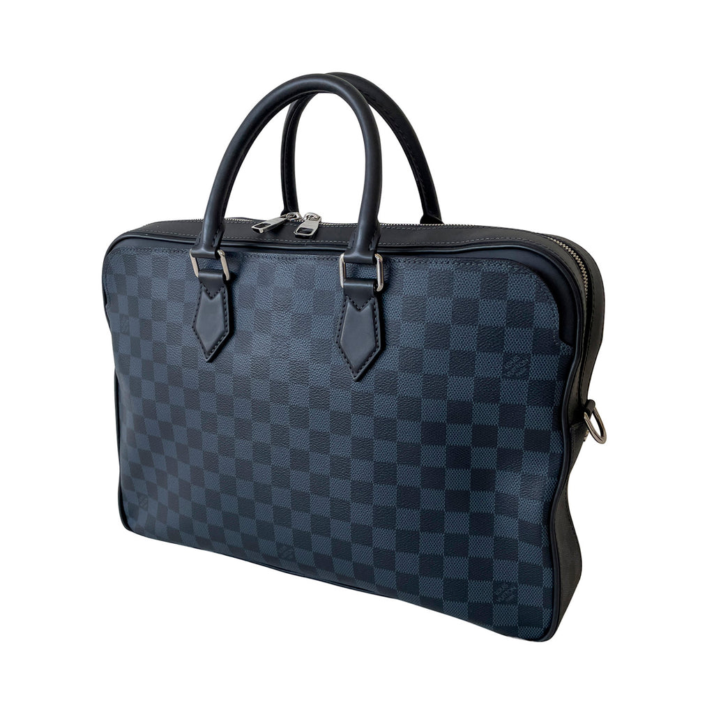 N51199 Louis Vuitton 2018 Men Oliver Briefcase Damier Cobalt Canvas