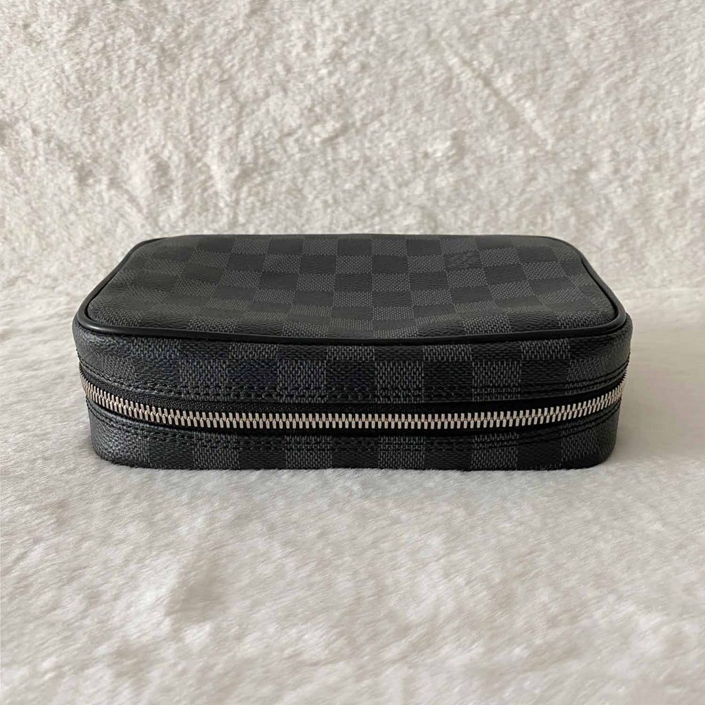 Shop authentic Louis Vuitton Damier Graphite Toilet Pouch PM at revogue for  just USD 550.00