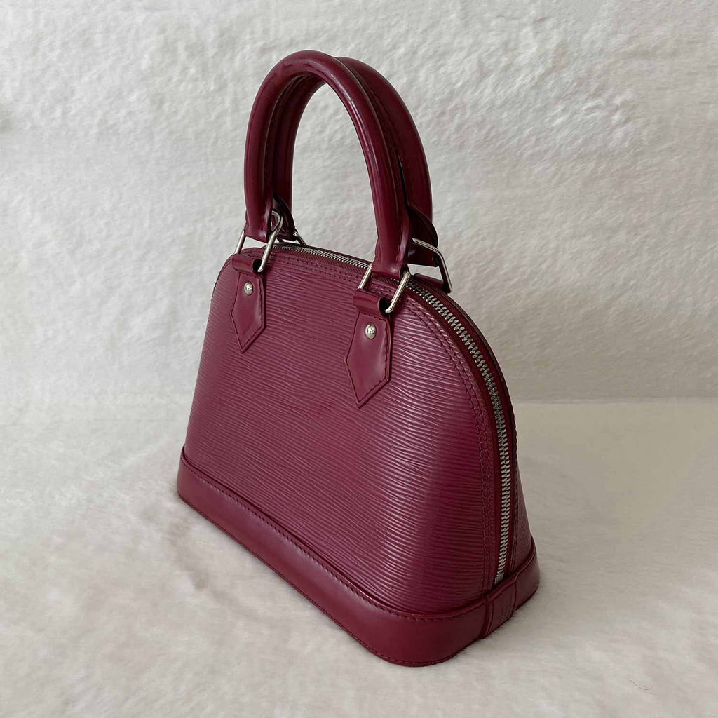 LOUIS VUITTON, Alma in purple épi leather For Sale at 1stDibs