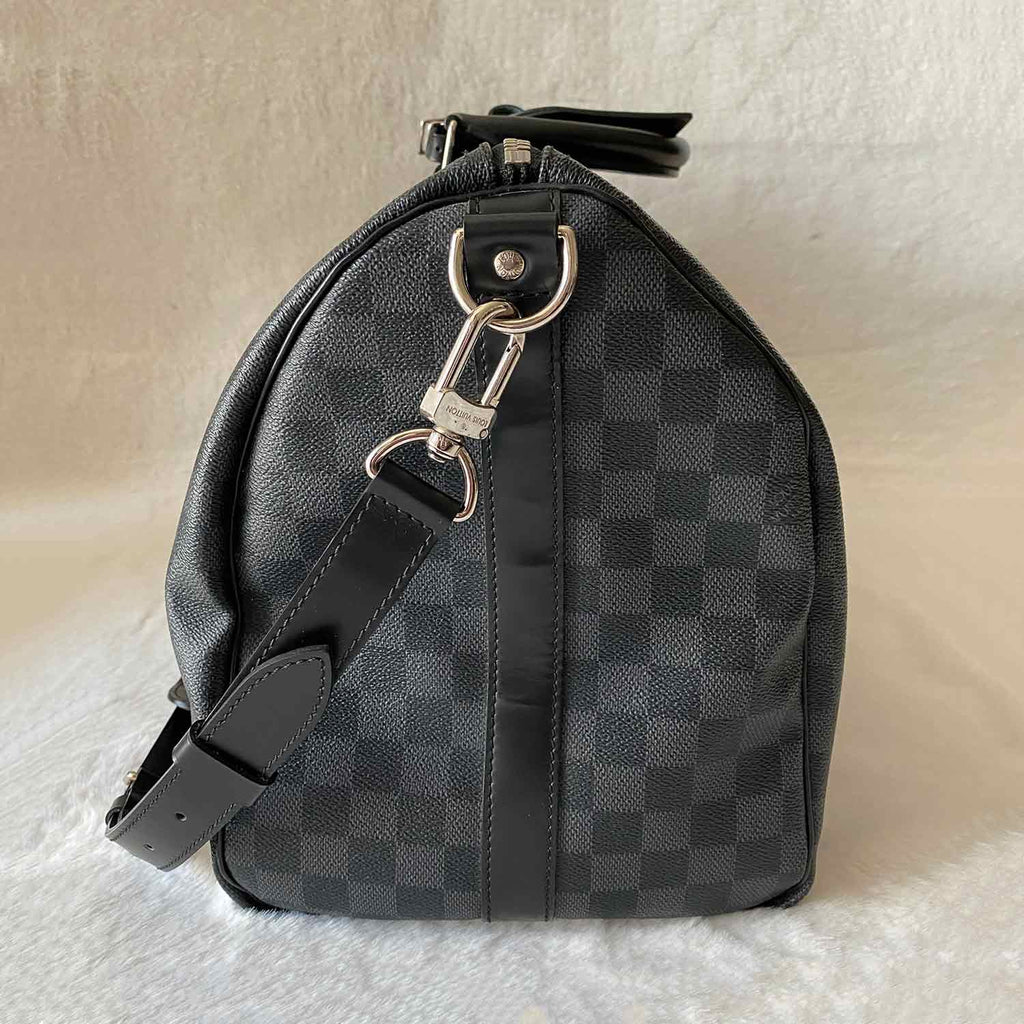 LOUIS VUITTON Damier Graphite Keepall Bandouliere 45 1238463