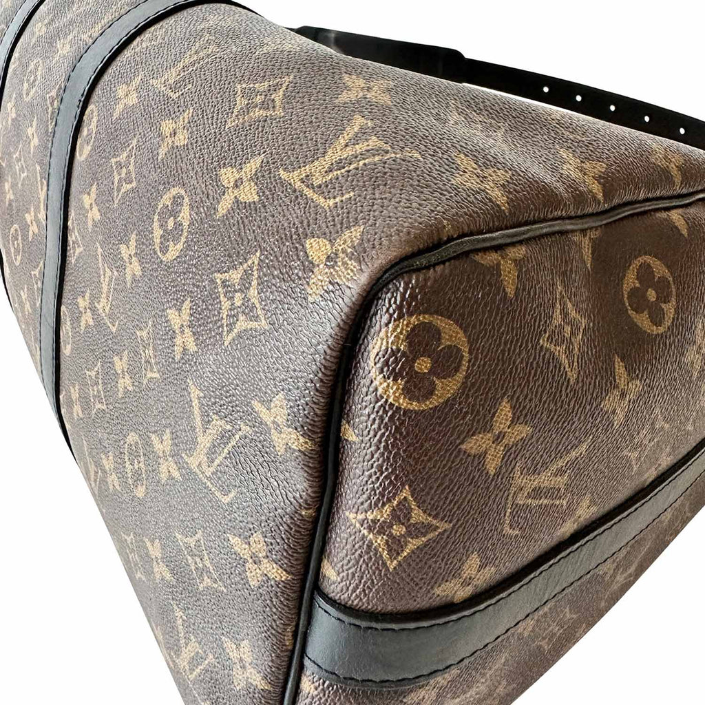 Louis Vuitton Brown Monogram Macassar Coated Canvas Keepall